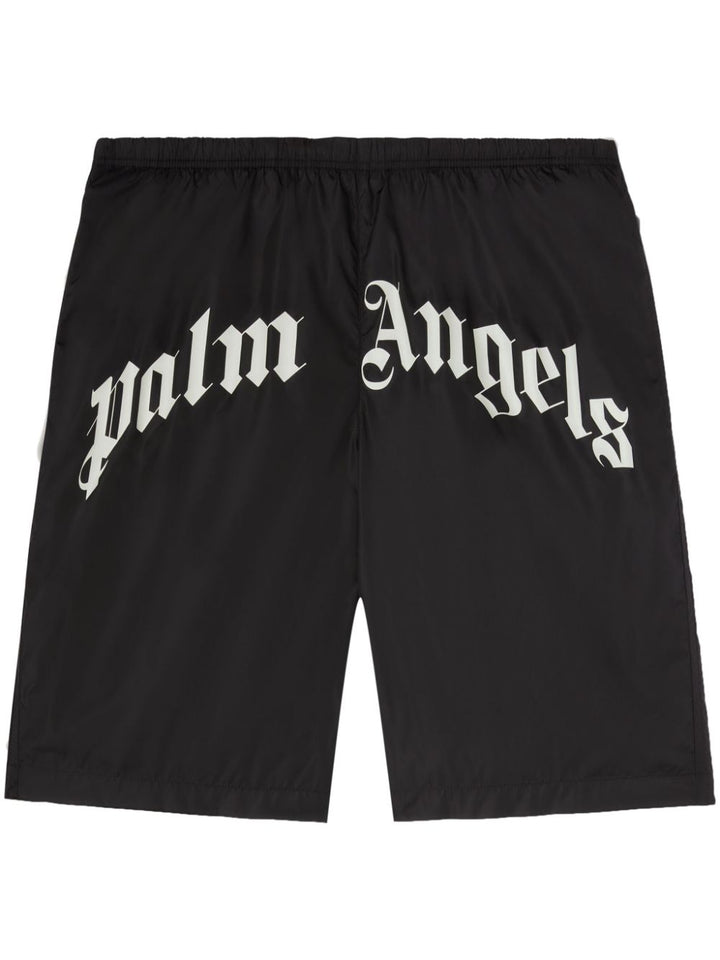 Palm Angels Black Swim Shorts