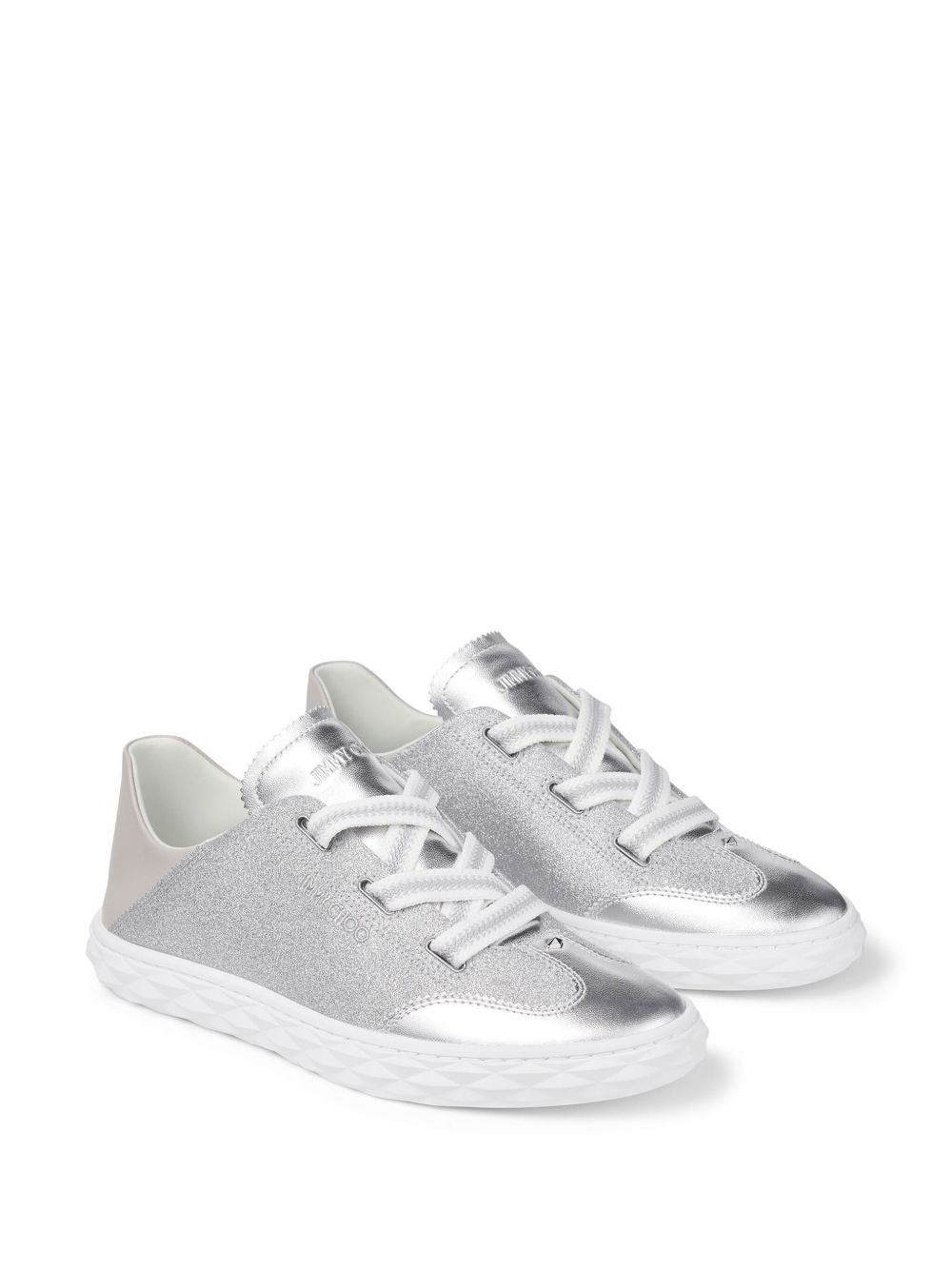 Jimmy Choo Silver Sneakers