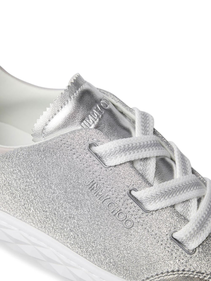 Jimmy Choo Silver Sneakers