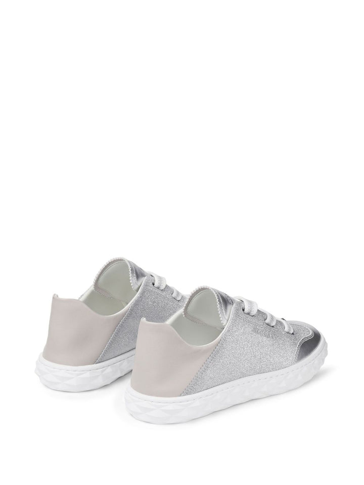 Jimmy Choo Silver Sneakers