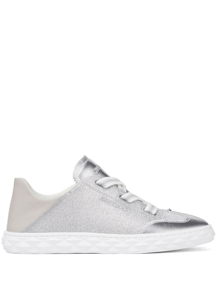 Jimmy Choo Silver Sneakers