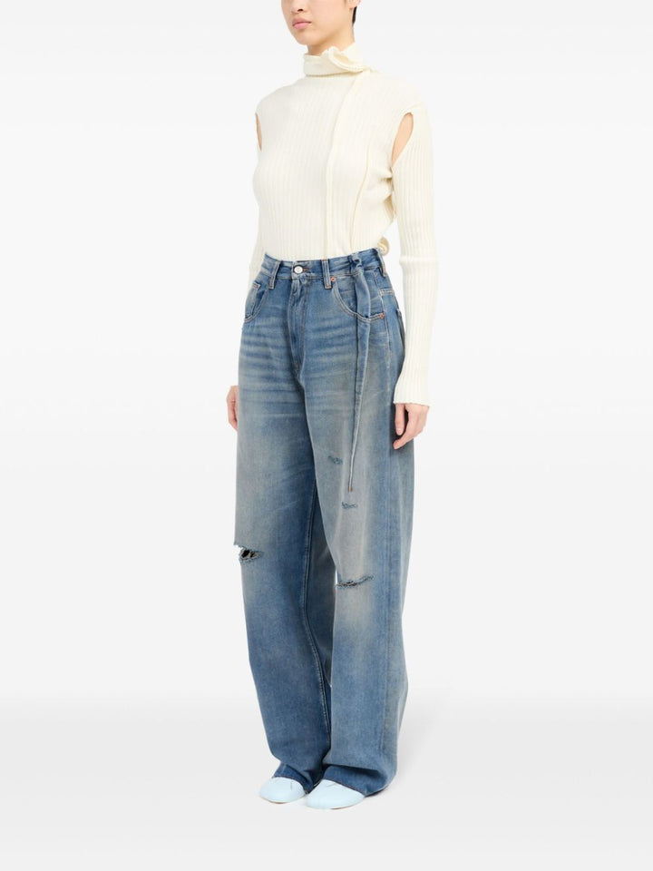 MM6 Maison Margiela Distressed Jeans