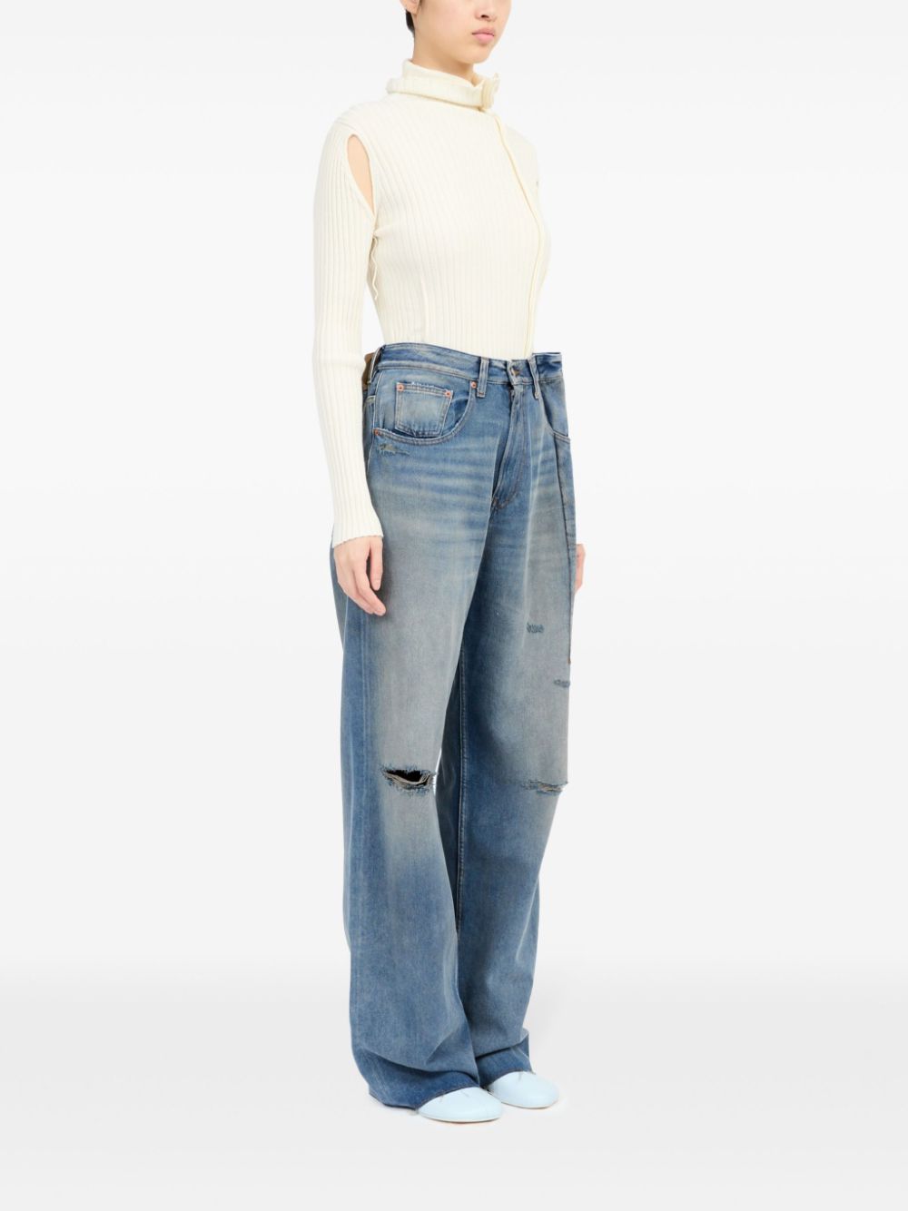 MM6 Maison Margiela Distressed Jeans