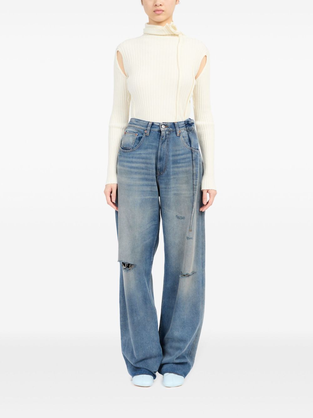 MM6 Maison Margiela Distressed Jeans