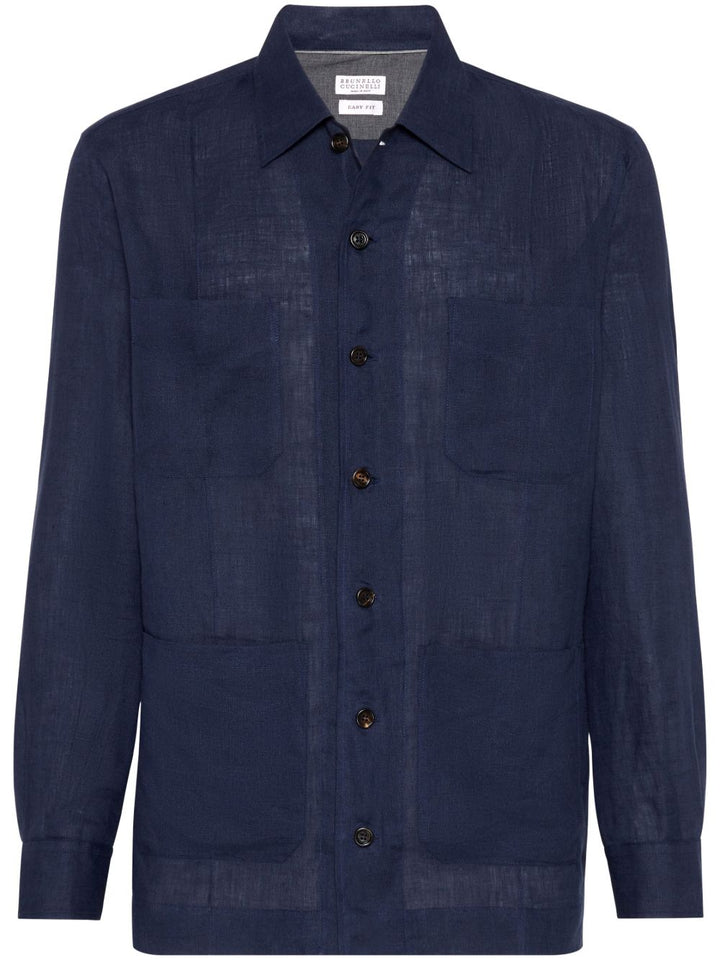 Brunello Cucinelli Navy blue Shirt