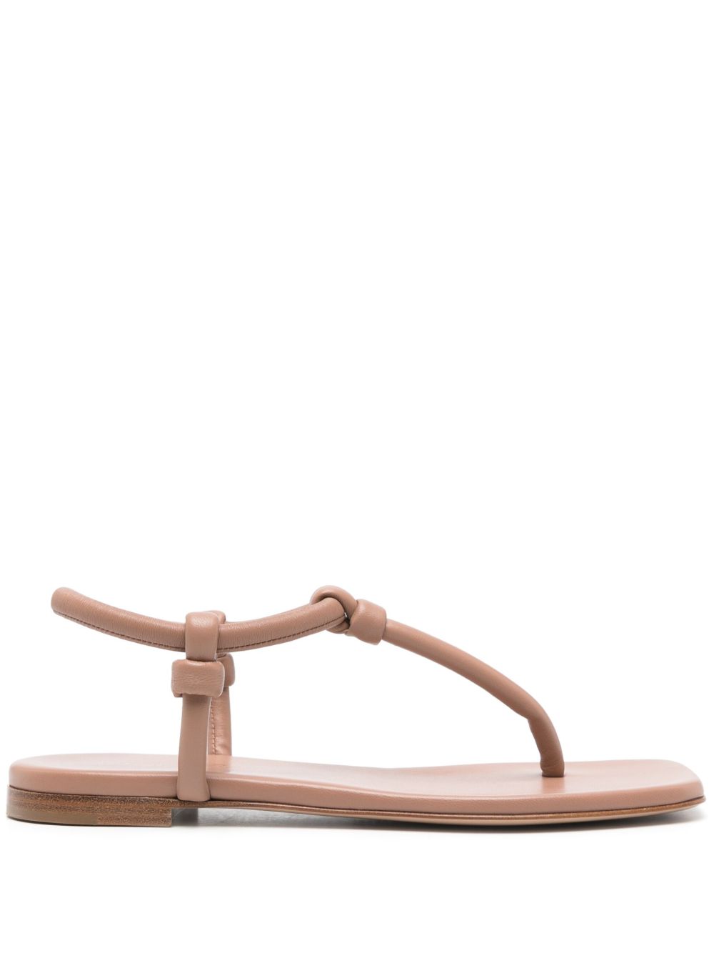 Gianvito Rossi Juno Leather Thong Sandals