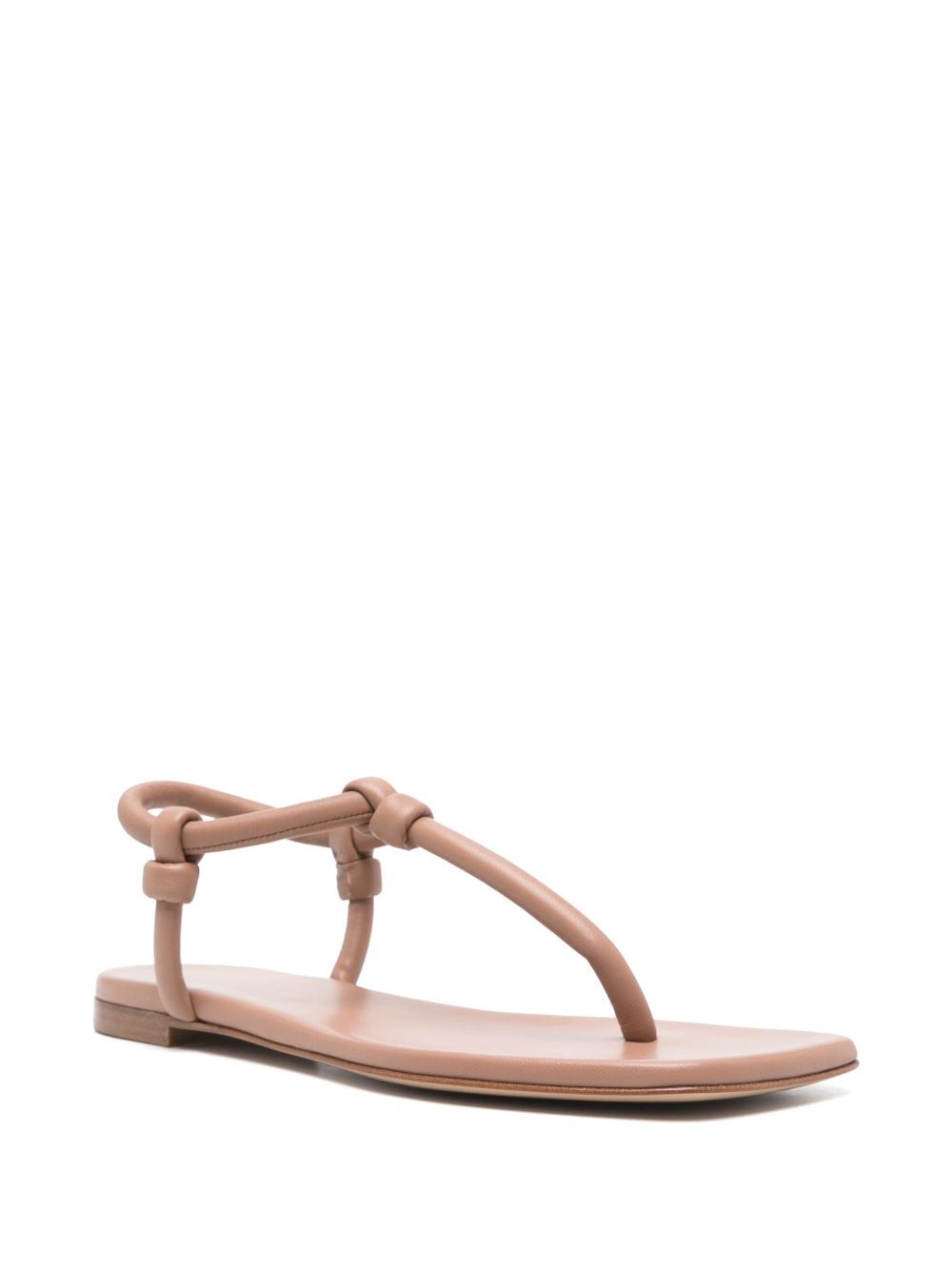 Gianvito Rossi Juno Leather Thong Sandals