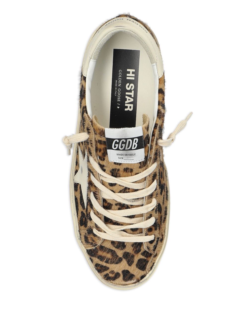 Golden Goose Hi Star Leopard Sneakers