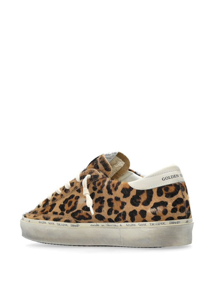 Golden Goose Hi Star Leopard Sneakers