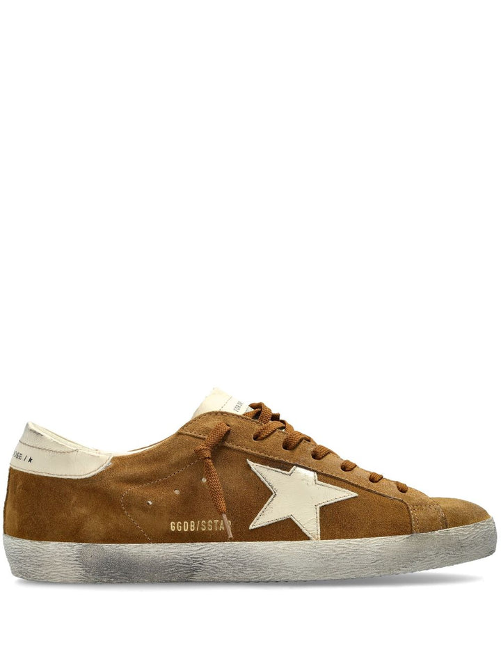 Golden Goose Brown Suede Super Star Sneakers