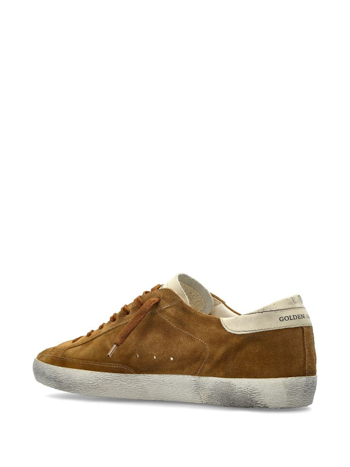 Golden Goose Brown Suede Super Star Sneakers