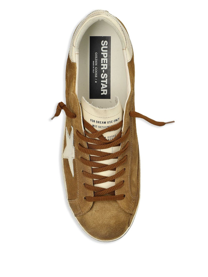 Golden Goose Brown Suede Super Star Sneakers