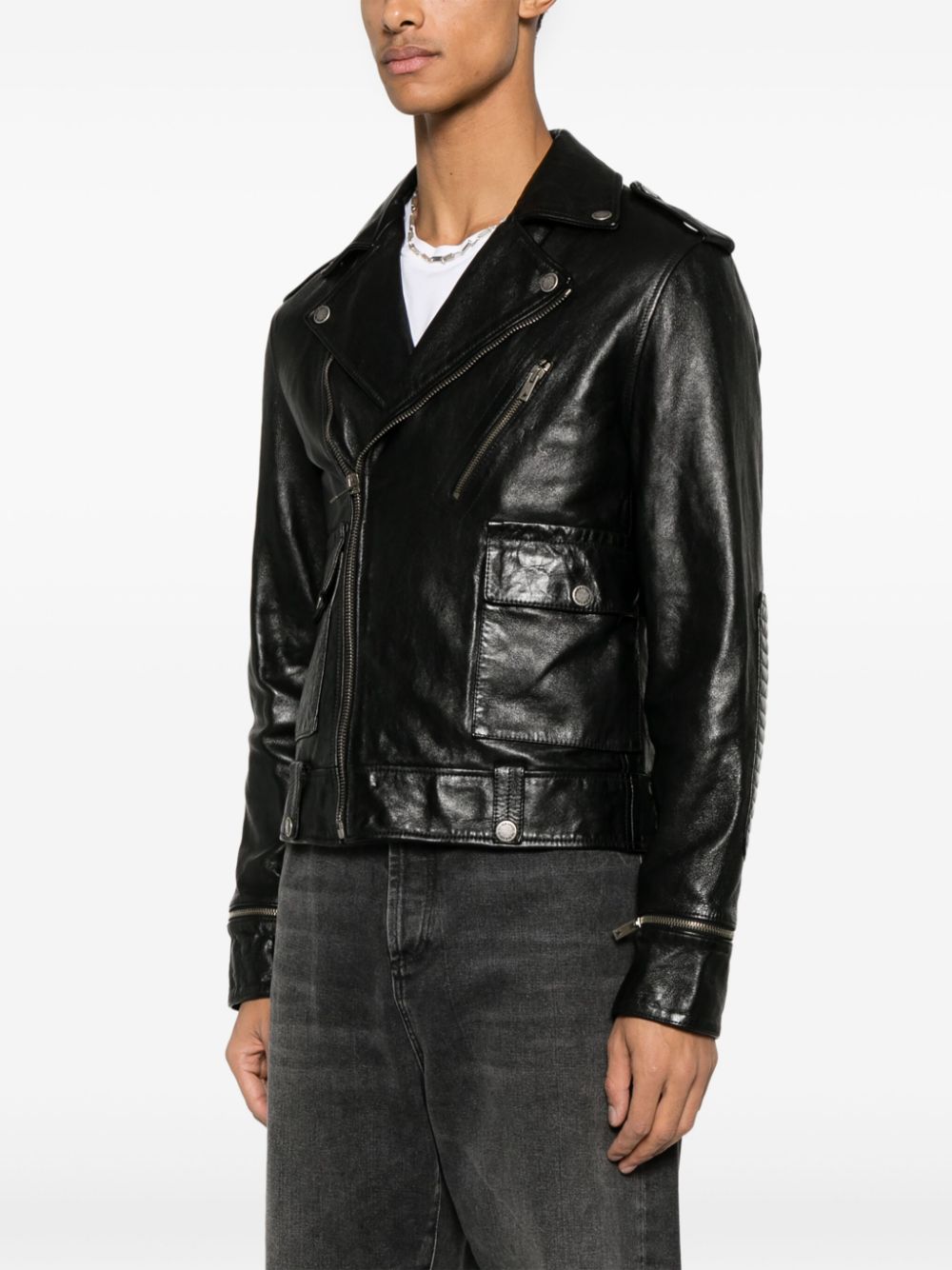 Golden Goose Black Leather Jacket