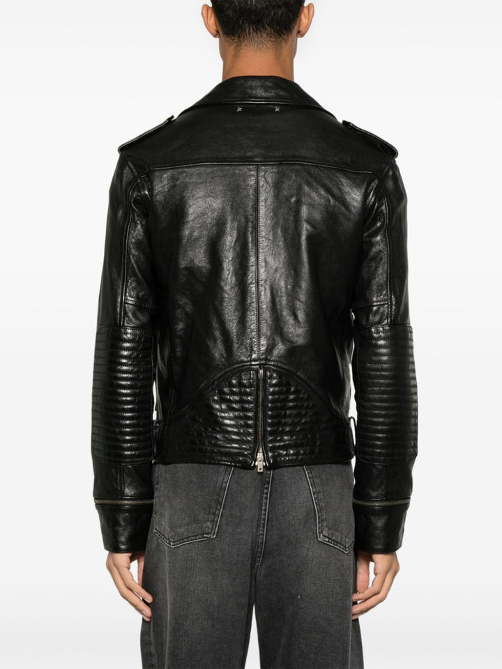 Golden Goose Black Leather Jacket