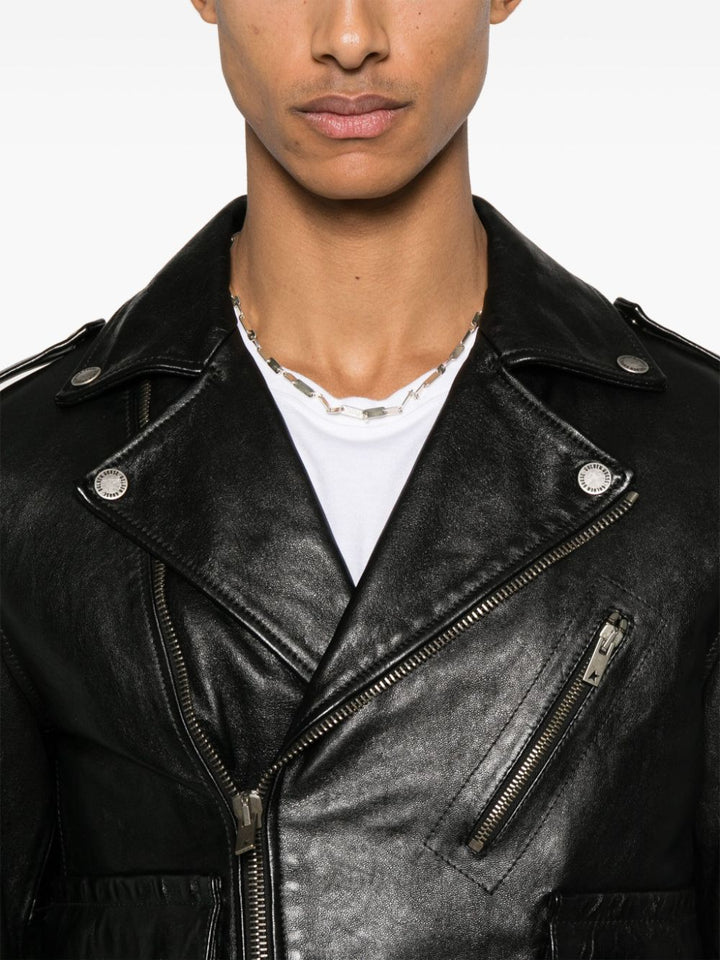 Golden Goose Black Leather Jacket