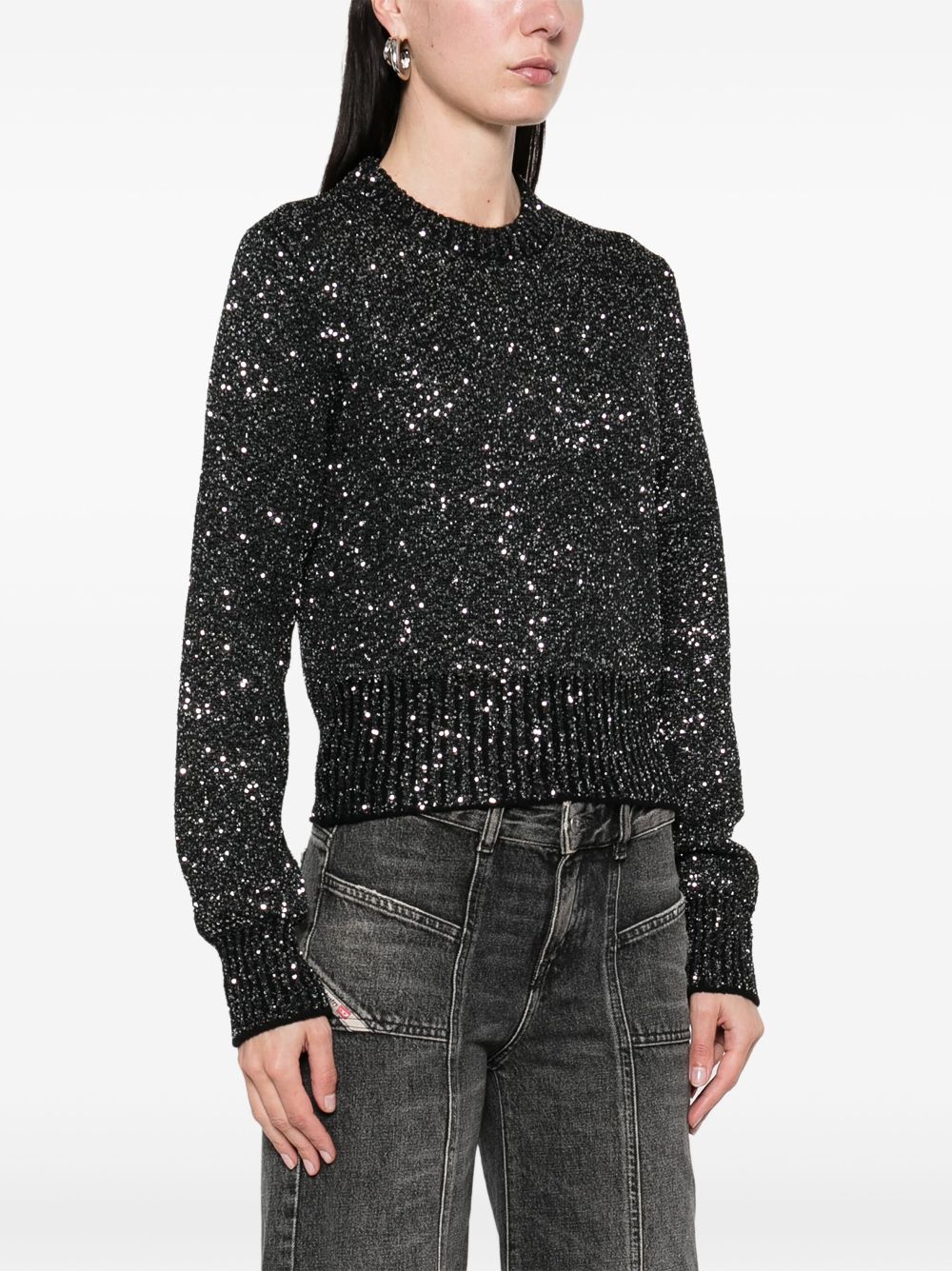 Golden Goose Black Shimmer Sweater