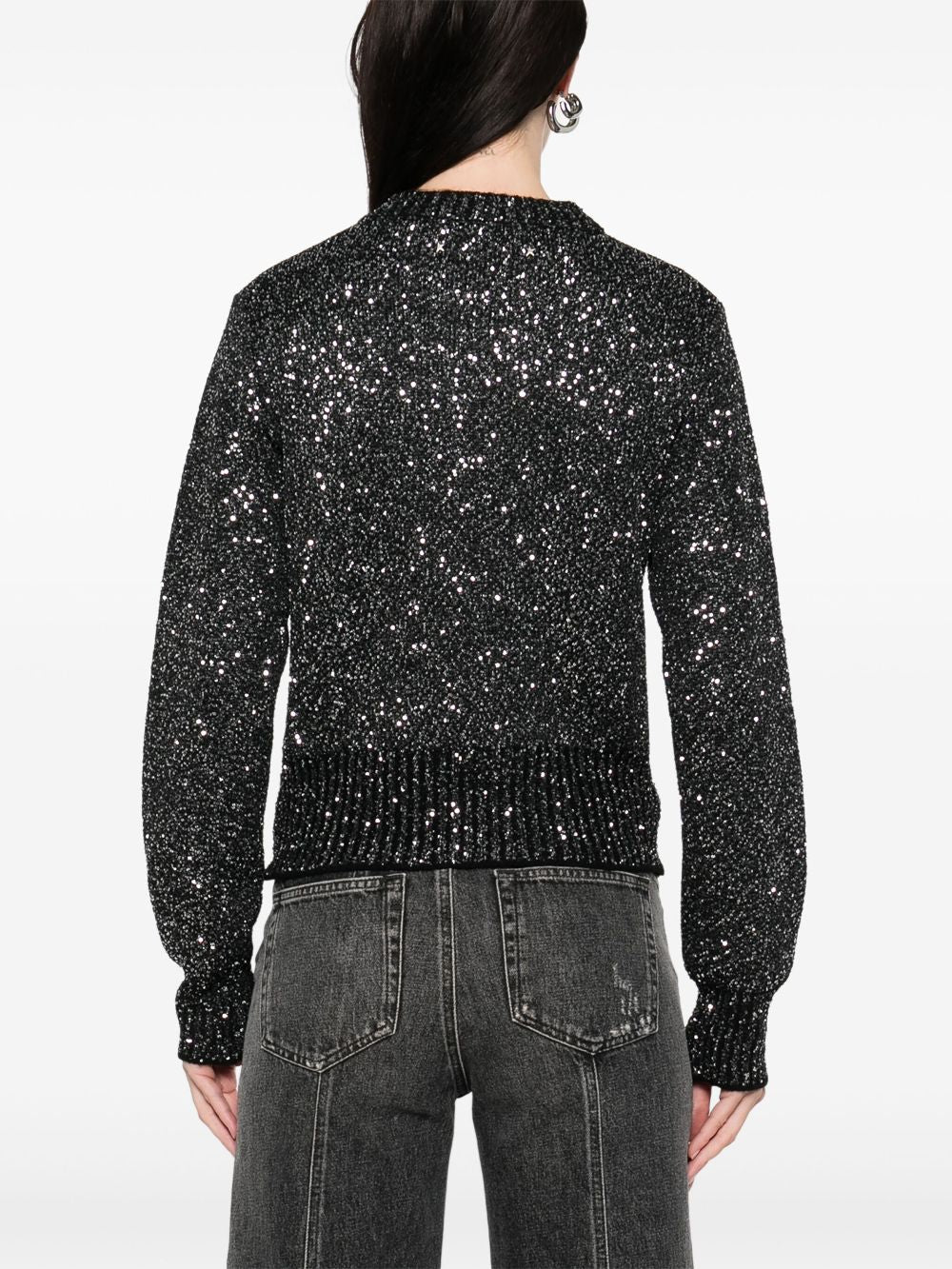 Golden Goose Black Shimmer Sweater