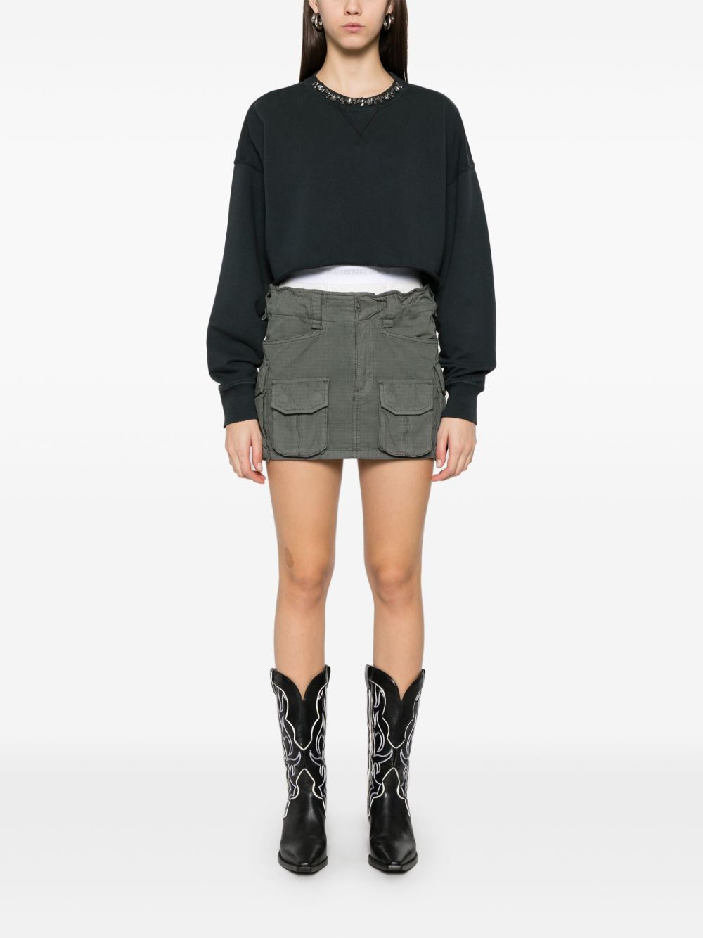 Golden Goose Black cropped Sweater