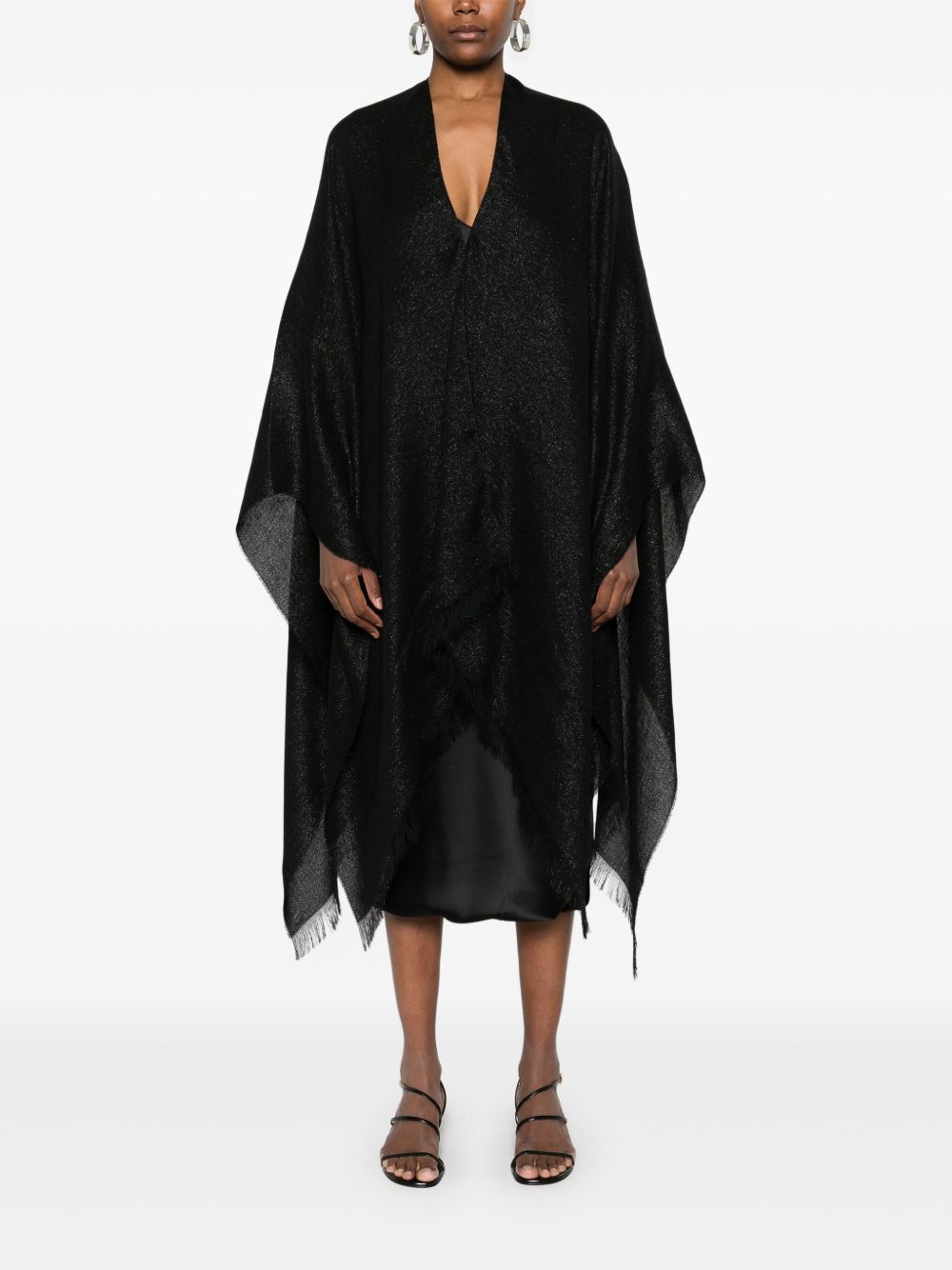 Fabiana Filippi Black Poncho