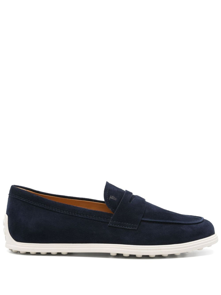 Tod's navy loafers