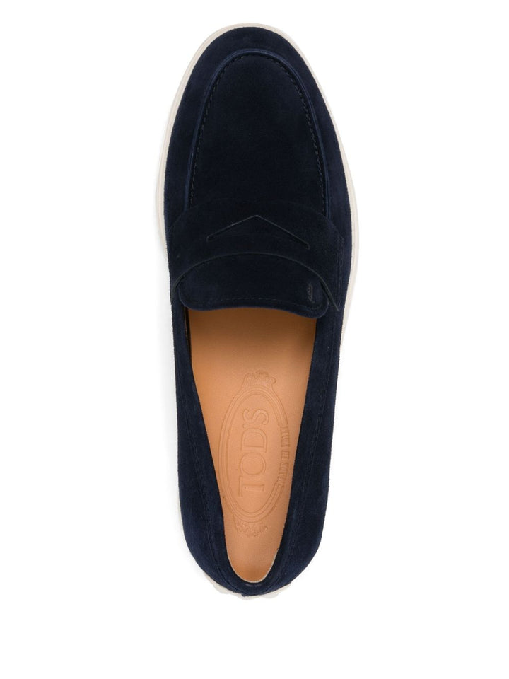 Tod's navy loafers