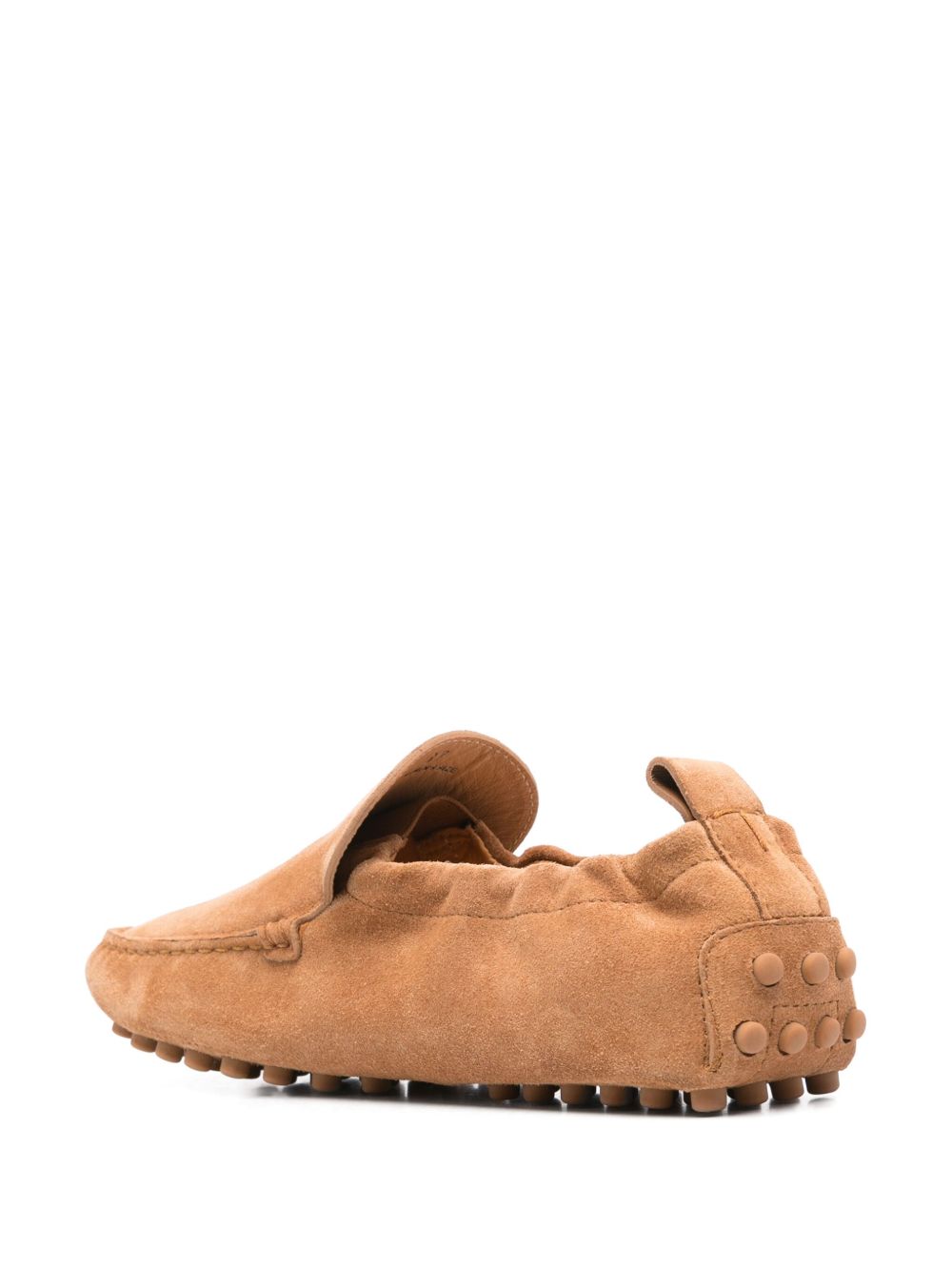 Tod's suede leather camel loafers