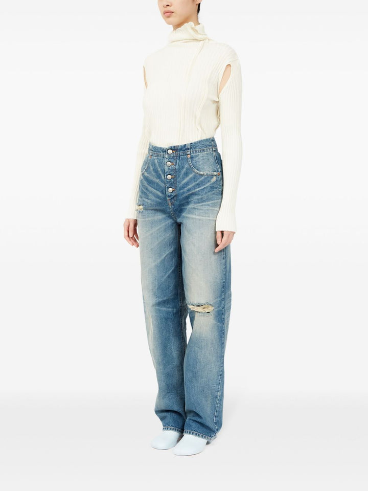 MM6 Maison Margiela Distressed Jeans