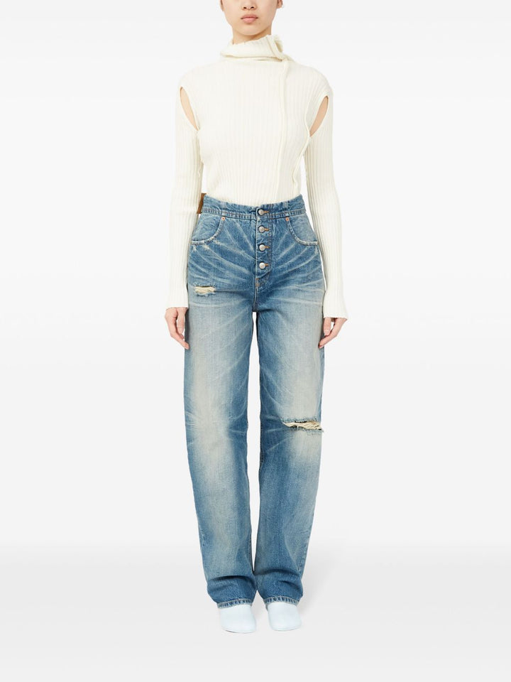 MM6 Maison Margiela Distressed Jeans