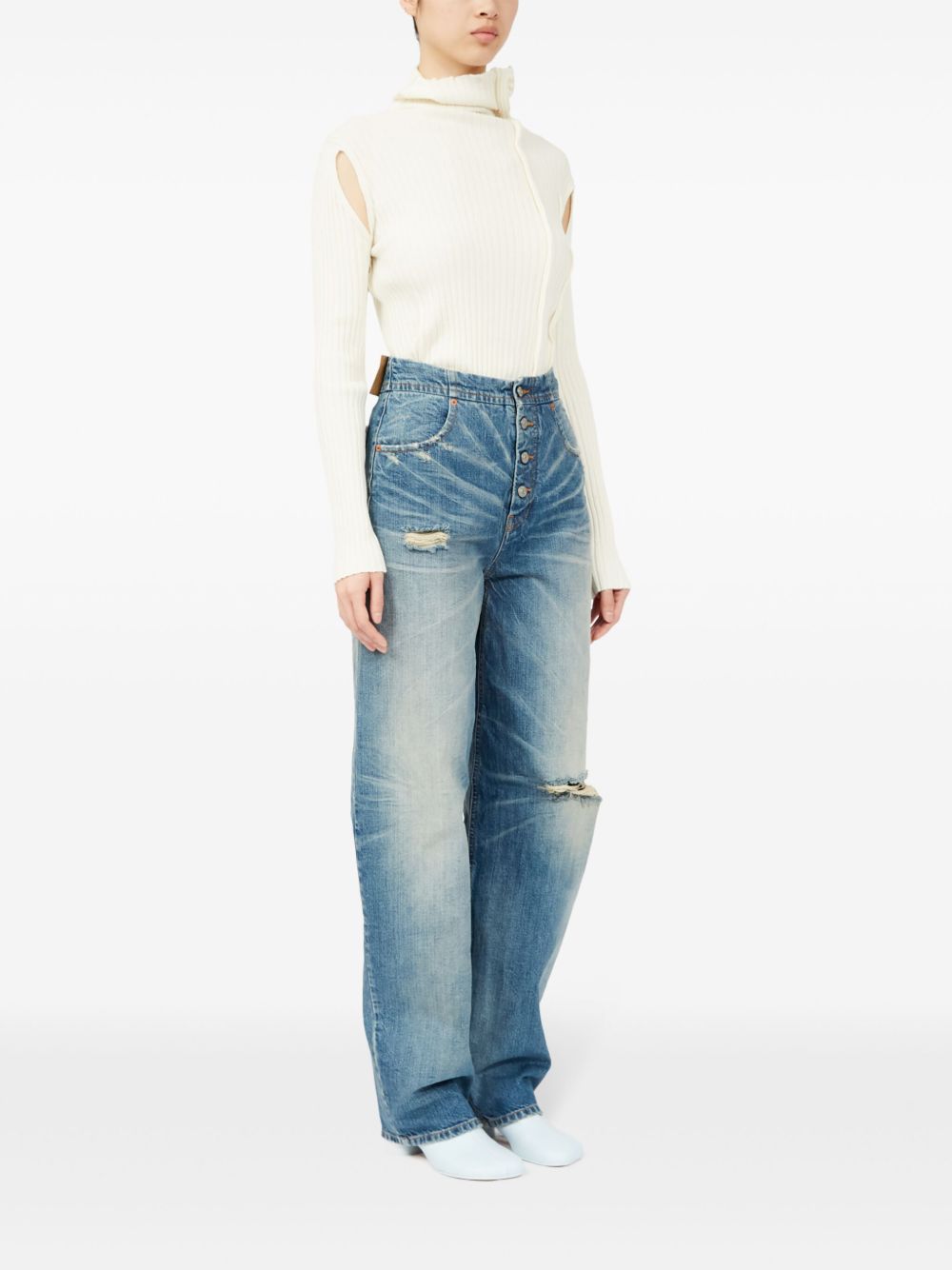 MM6 Maison Margiela Distressed Jeans