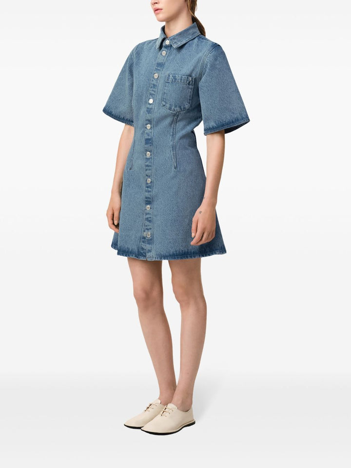 Ami Paris Denim Shirt Dress