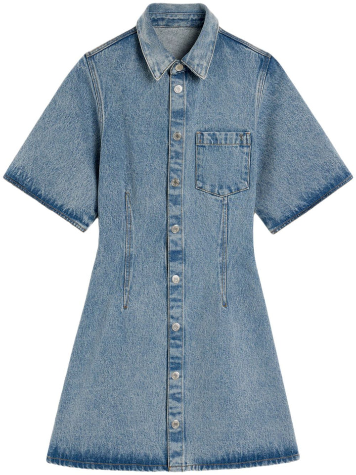 Ami Paris Denim Shirt Dress