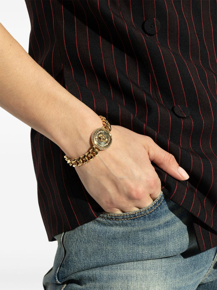 Alexander McQueen Chain skull bracelet