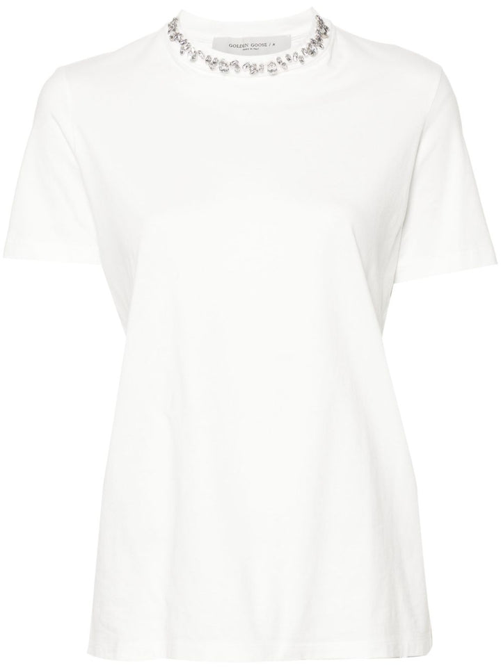 Golden Goose rhinestone-embellished Cotton T-shirt