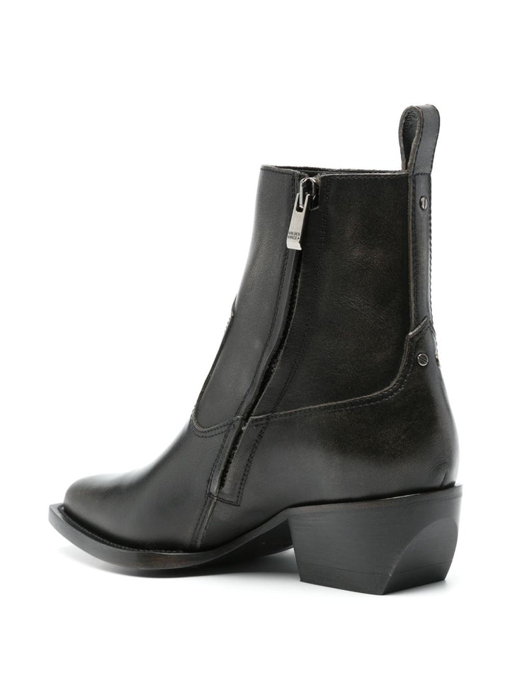 Golden Goose Black Cowboy Boots