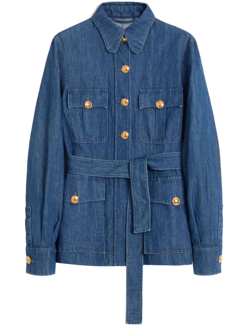 Valentino denim Jacket with gold buttons