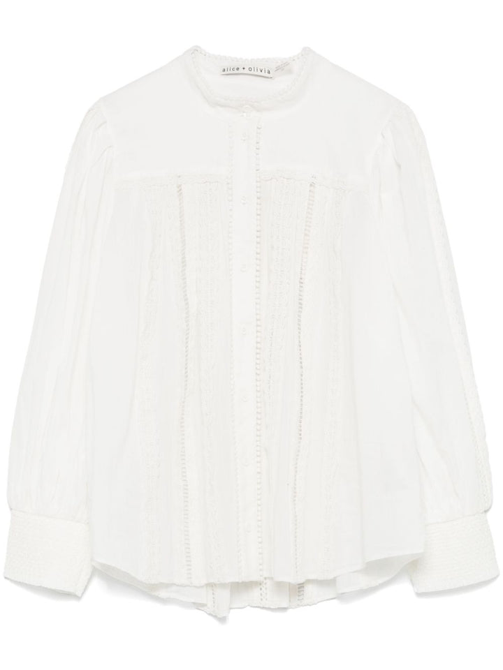 Alice + Olivia White Shirt