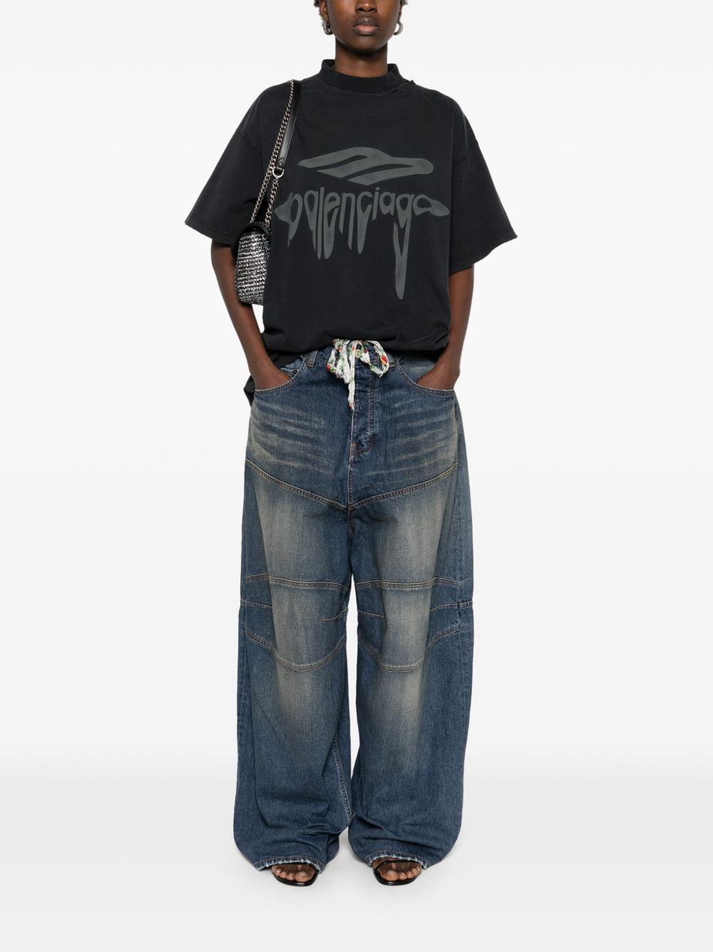 Balenciaga  Liquified Logo T-shirt
