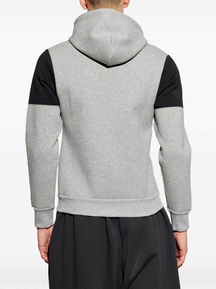 Balenciaga colorblock Logo zipped hoodie