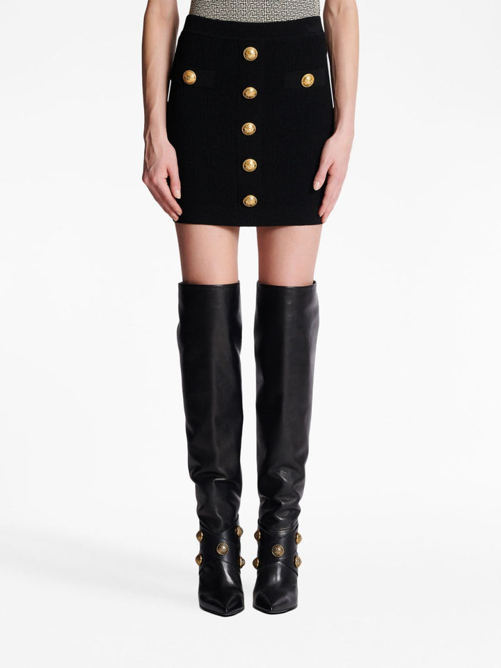 Balmain Black Skirt