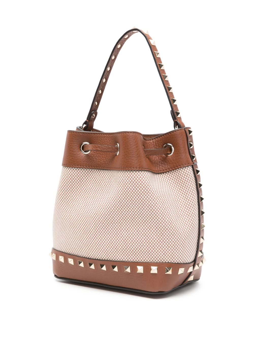 Valentino Garavani Rockstud canvas bucket bag