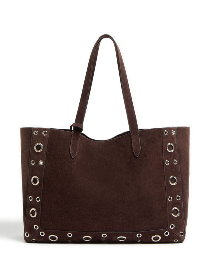 Valentino Garavani Nellcôte Suede studded shopper
