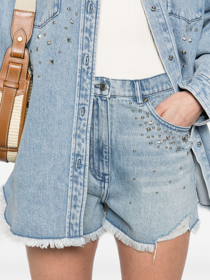 Iro embellished denim Shorts