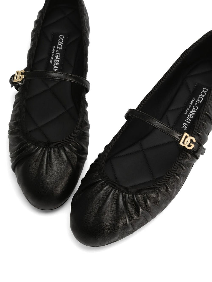 Dolce & Gabbana leather ballet fats