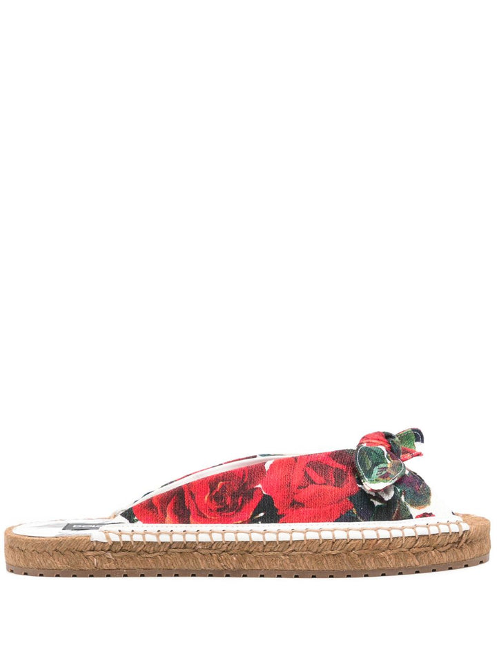 Dolce & Gabbana Floral Slides