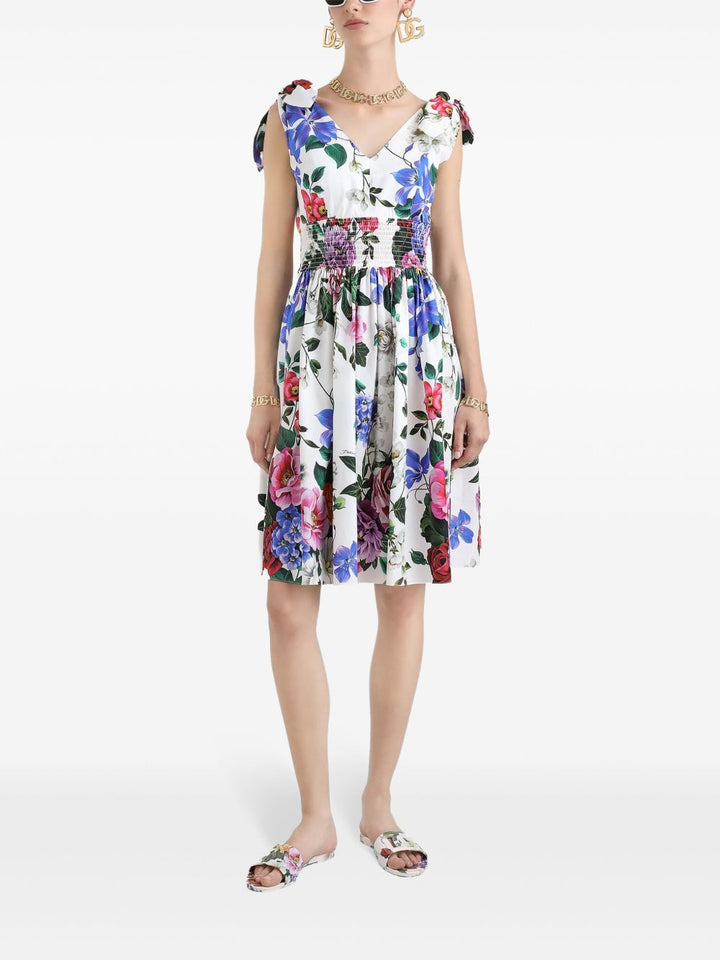 Dolce & Gabbana floral print midi dress