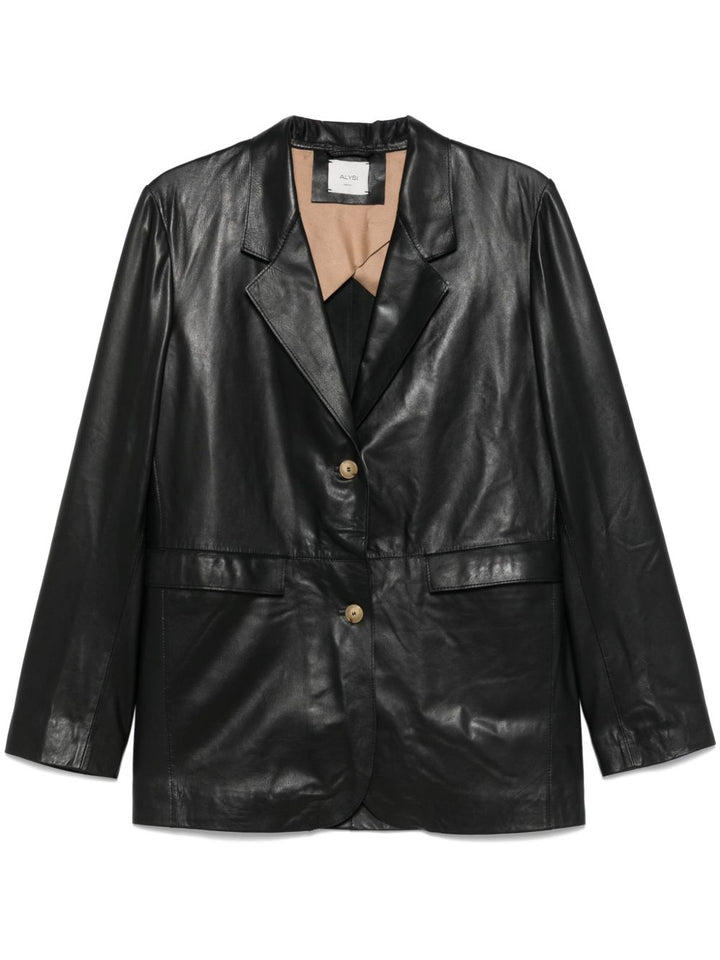 Alysi Leather Blazer