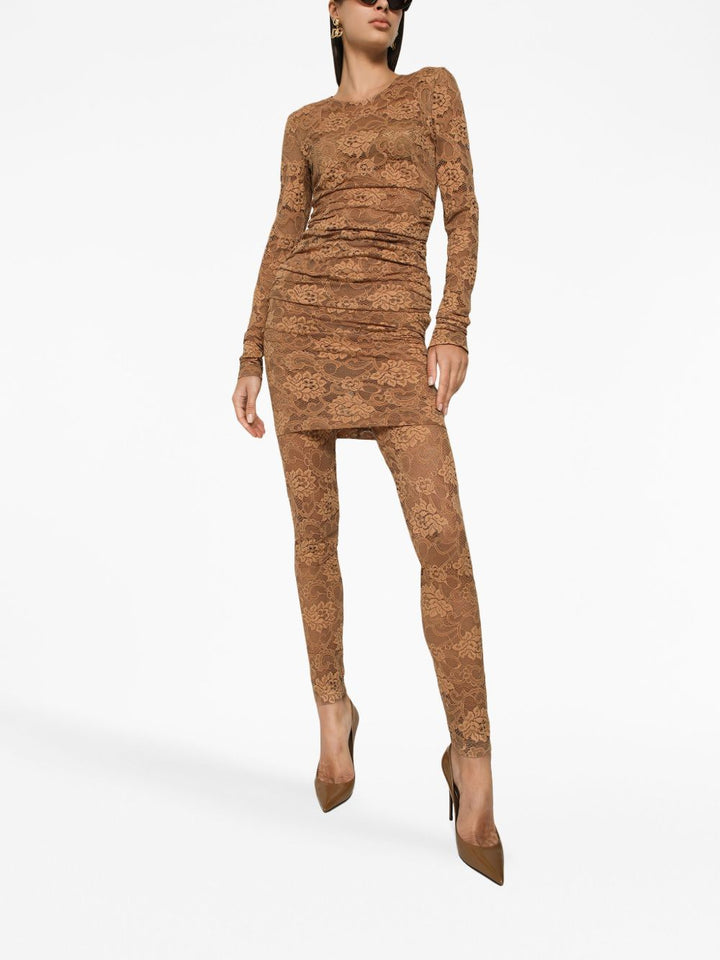 Dolce & Gabbana Floral lace mini dress