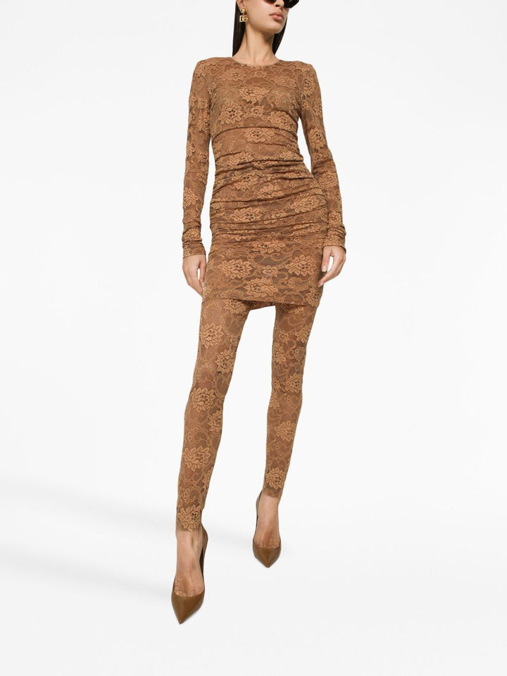 Dolce & Gabbana Floral lace mini dress