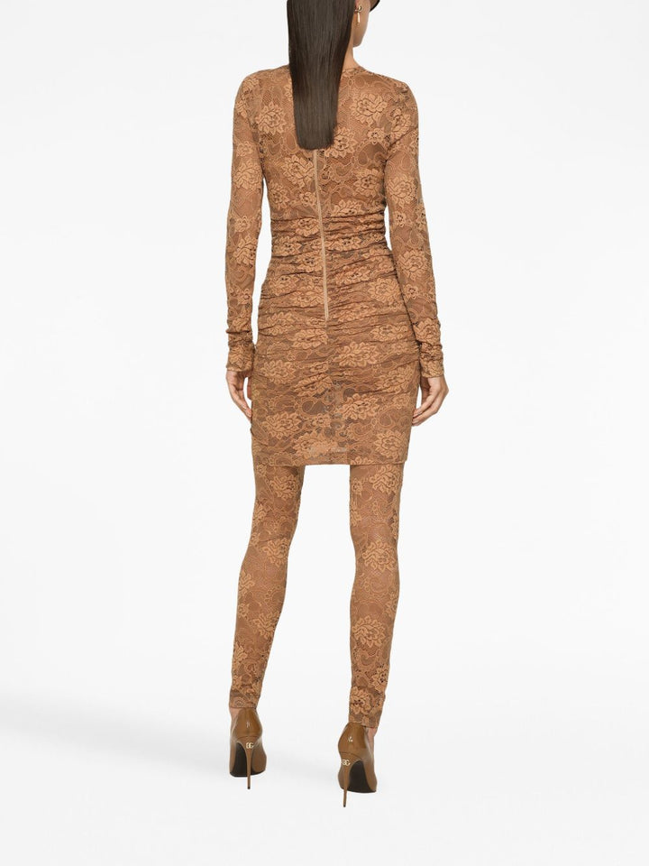 Dolce & Gabbana Floral lace mini dress