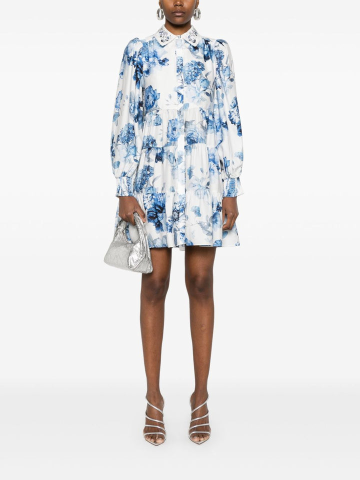 Alice + Olivia Junia floral print mini Dress